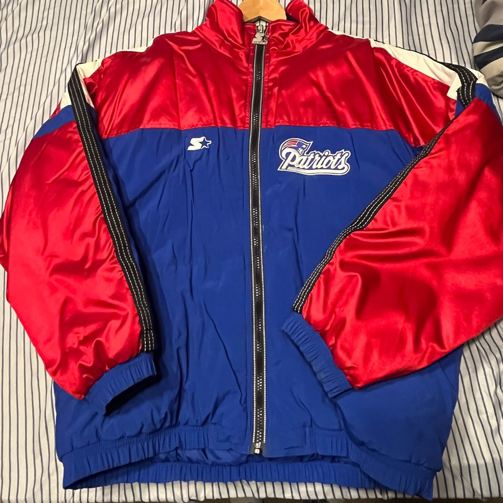Vintage New England Patriots Starter Proline Puffer Jacket 2XL 90s Rare XL